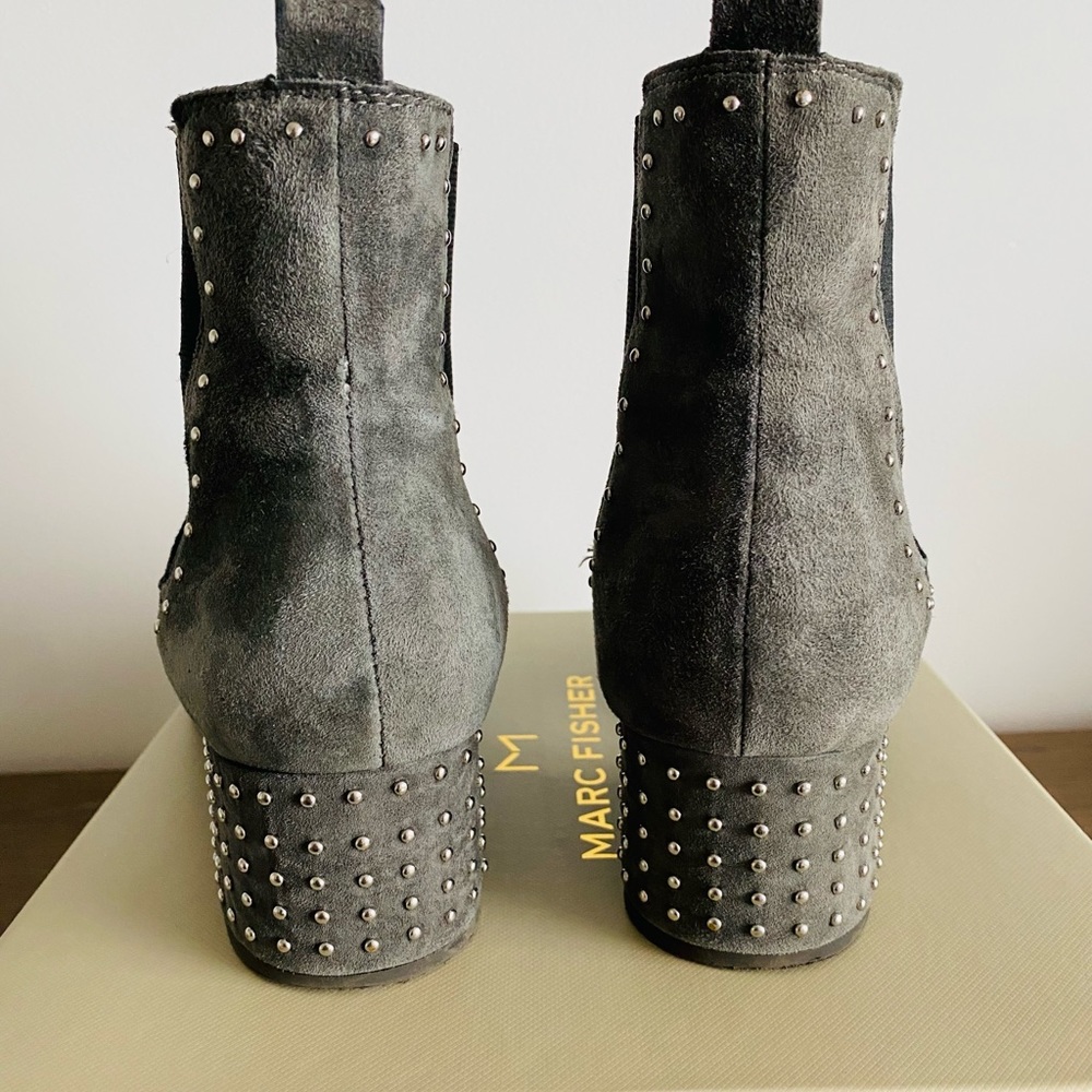 Gray Studded Booties - image 5